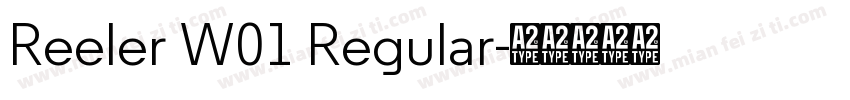 Reeler W01 Regular字体转换